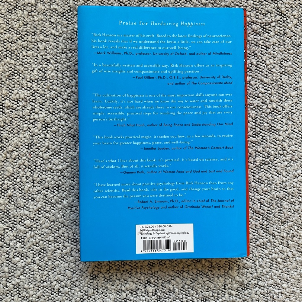 Hardwiring Happiness Hardcover Book - Picture 2 of 2